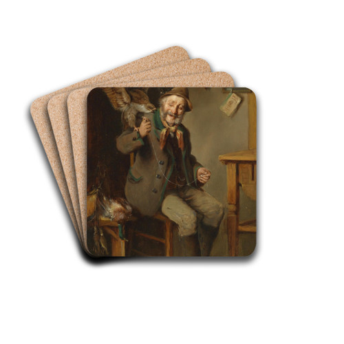 Jagdpartner by Hermann Kern Drink Coasters - set of 4 Jagdpartner by Hermann Kern Drink Coasters - set of 4