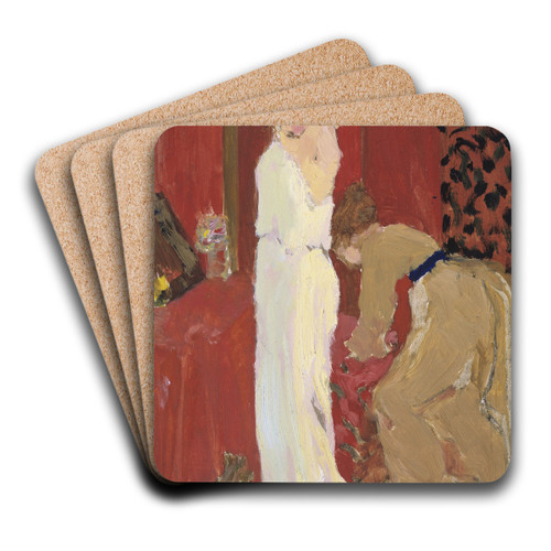 L'Essayage by douard Vuillard Art Drink Coaster set
