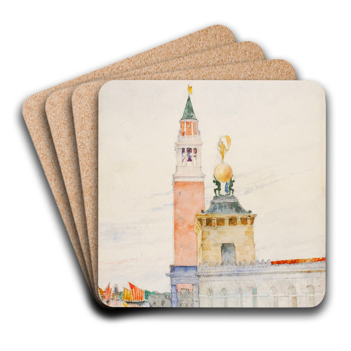 Venice by Cass Gilbert Art Drink Coaster set