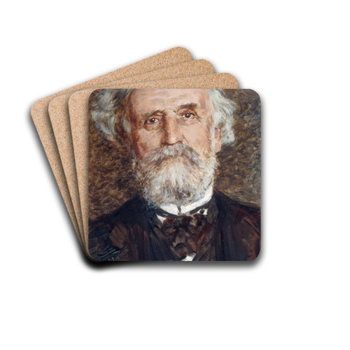 Portrait d'Albert Ribot (1842-1923), homme politique. by Joseph Flix Bouchor Drink Coasters - set of 4 Portrait d'Albert Ribot (1842-1923), homme politique. by Joseph Flix Bouchor Drink Coasters - set of 4