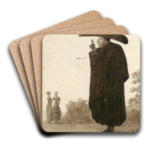 Klederdracht van een Spaanse kanunnik by Otto Howen Art Drink Coaster set Klederdracht van een Spaanse kanunnik by Otto Howen Art Drink Coaster set