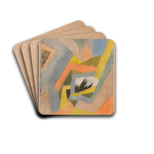 The Idea of Firs by Paul Klee Drink Coasters - set of 4