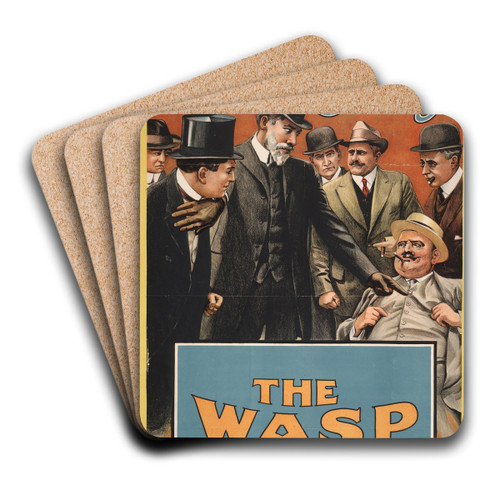 The wasp by Goes Litho. Co. Art Drink Coaster set