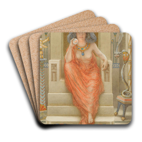 The Goddess Isis by Armand Point Art Drink Coaster set