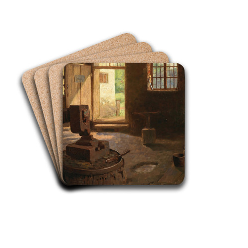 A View from the Smithy by Dominik Skutetzky Drink Coasters - set of 4