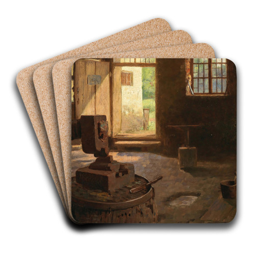 A View from the Smithy by Dominik Skutetzky Art Drink Coaster set