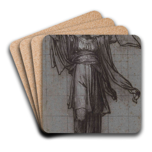 Figure allgorique by Pierre-Paul Prud'hon Art Drink Coaster set Figure allgorique by Pierre-Paul Prud'hon Art Drink Coaster set