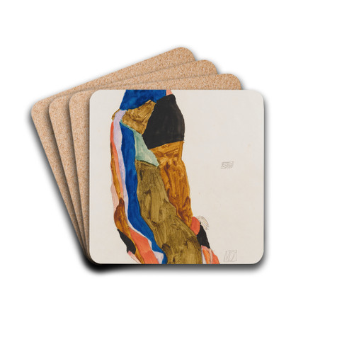 Moa by Egon Schiele Drink Coasters - set of 4
