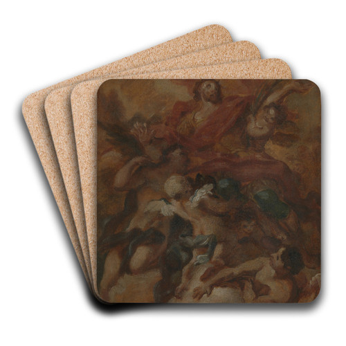 The glorification of St. Oswald by Antonio Balestra Art Drink Coaster set