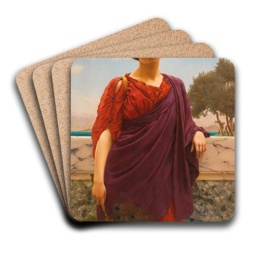 Rendez-Vous by John William Godward Art Drink Coaster set Rendez-Vous by John William Godward Art Drink Coaster set