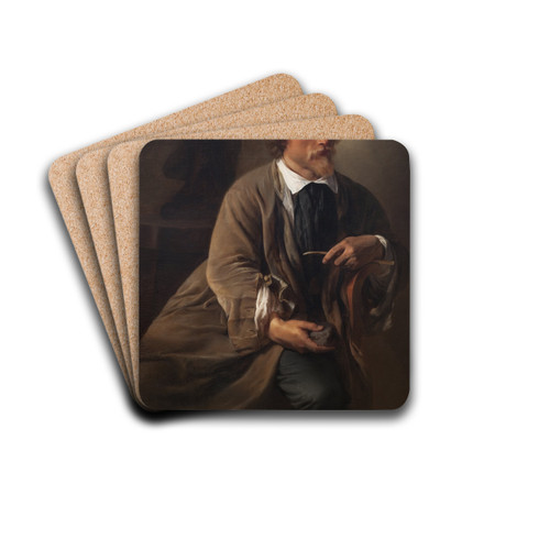 The Sculptor Jens Adolf Jerichau, the Artist's Husband by Elisabeth Jerichau Baumann Drink Coasters - set of 4