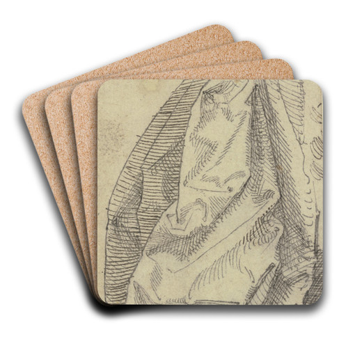 Hngender Gewandzipfel by Hans Brosamer Art Drink Coaster set Hngender Gewandzipfel by Hans Brosamer Art Drink Coaster set