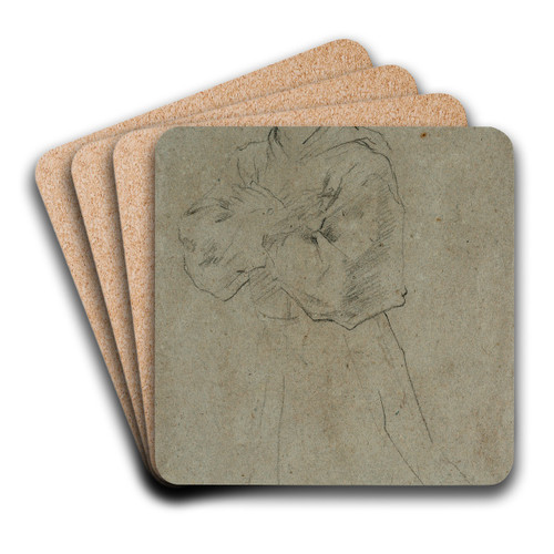 Kneeling Monk by Guido Reni Art Drink Coaster set Kneeling Monk by Guido Reni Art Drink Coaster set