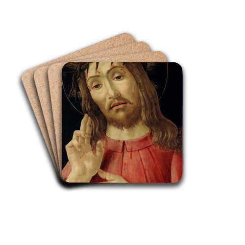 The Resurrected Christ by Sandro Botticelli Drink Coasters - set of 4
