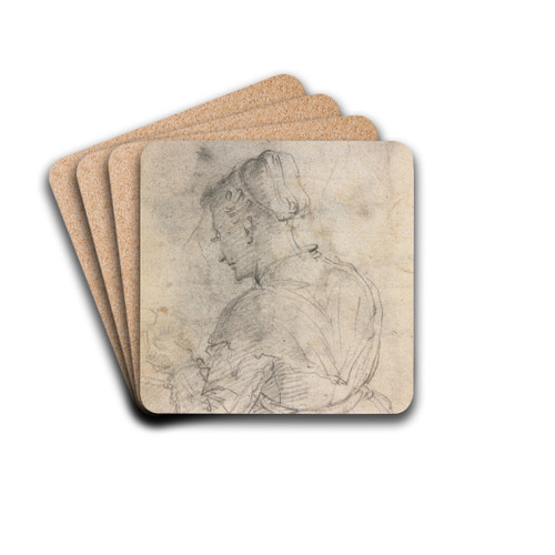 A Kitchen Maid (verso) by Alessandro Casolani Drink Coasters - set of 4