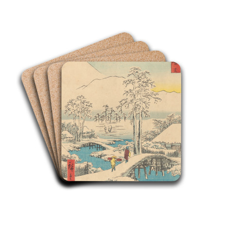 Numazu by And Hiroshige Drink Coasters - set of 4
