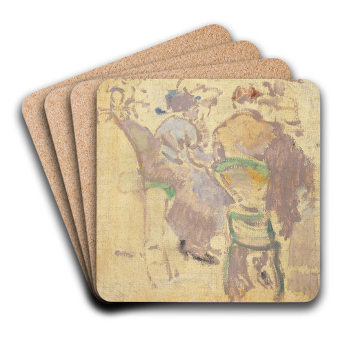 Caf Interior, Baccarat, Dieppe by Walter Richard Sickert Art Drink Coaster set