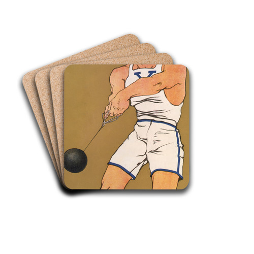 Yale by Edward Penfield Drink Coasters - set of 4 Yale by Edward Penfield Drink Coasters - set of 4