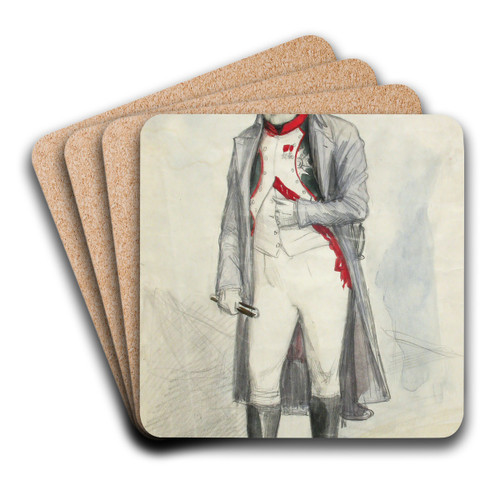 Napoleon by Albert Edelfelt Art Drink Coaster set