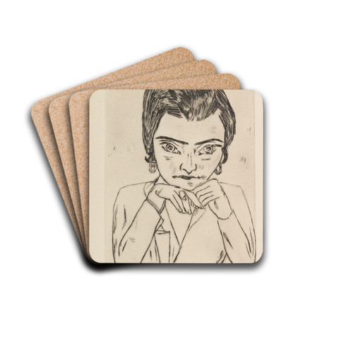 Max Beckmann. Vorzugsausgabe by Max Beckmann Drink Coasters - set of 4