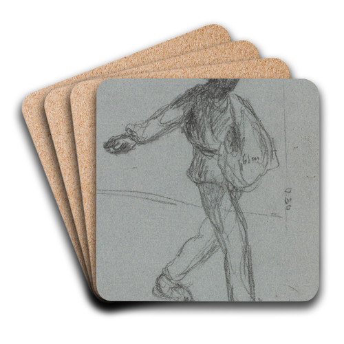 The Sower by Jean-Franois Millet Art Drink Coaster set