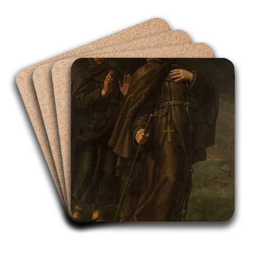 The Miracle of Saint John of Capestrano by Peter van Lint Art Drink Coaster set