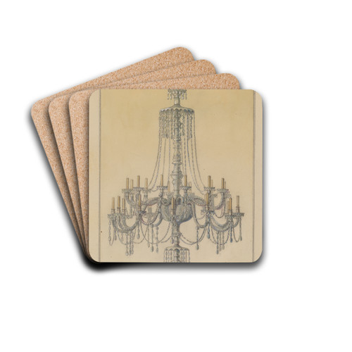 Chandelier by Simon Weiss Drink Coasters - set of 4