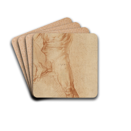 Seated Figure by Pontormo (Jacopo Carucci) Drink Coasters - set of 4