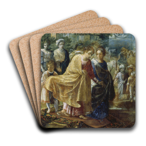 The Embarkation of the Empress Helena by Adam Elsheimer Art Drink Coaster set