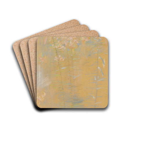 Tiger Lilies by John Henry Twachtman Drink Coasters - set of 4