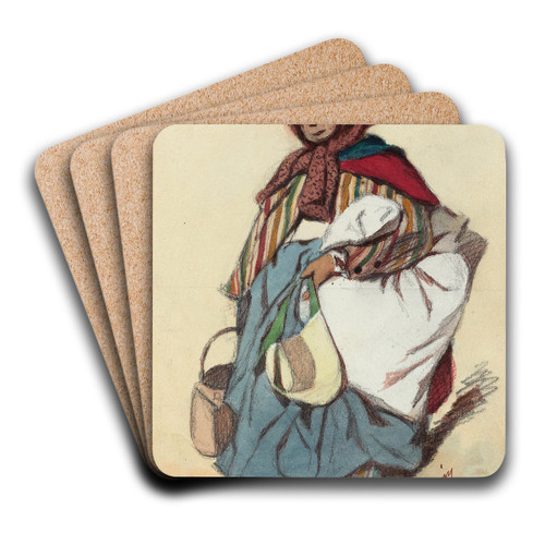 Artois by Henry Bonaventure Monnier Art Drink Coaster set