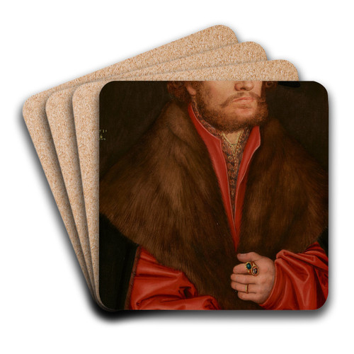 Portrait of Moritz Buchner by Lucas Cranach the Elder Art Drink Coaster set