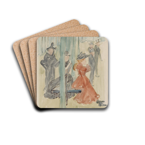 Park Scene by Maurice Prendergast Drink Coasters - set of 4