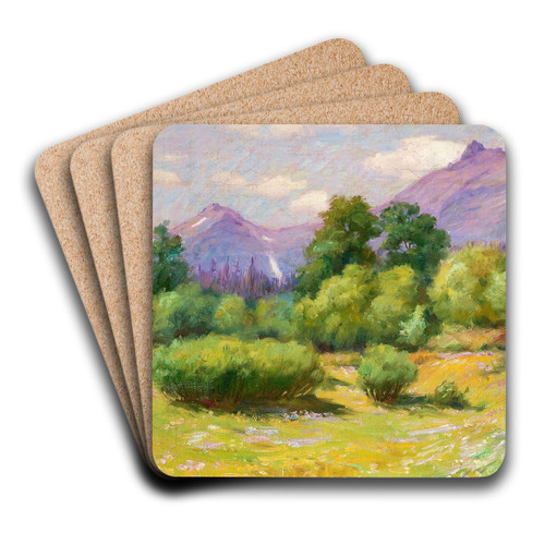 Landscape of Glacier Joseph Henry by Joseph Henry Sharp Art Drink Coaster set