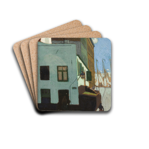 De Preekstoel, Ostende by Lon Spilliaert Drink Coasters - set of 4 De Preekstoel, Ostende by Lon Spilliaert Drink Coasters - set of 4