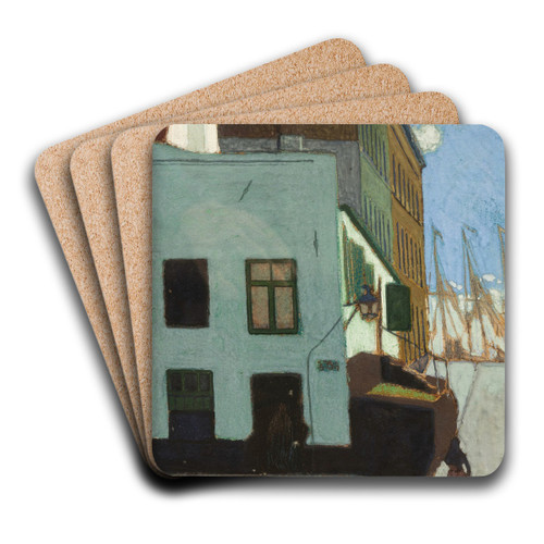 De Preekstoel, Ostende by Lon Spilliaert Art Drink Coaster set De Preekstoel, Ostende by Lon Spilliaert Art Drink Coaster set