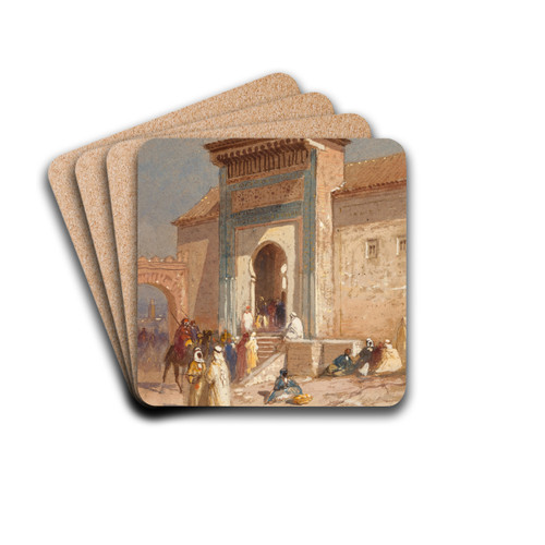 Entranceway to Sion Halomi by Samuel Colman Drink Coasters - set of 4