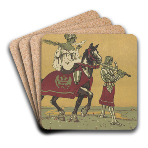 Zeichnet oesterr. 8. Kriegsanleihe by Kurt Libesny Art Drink Coaster set