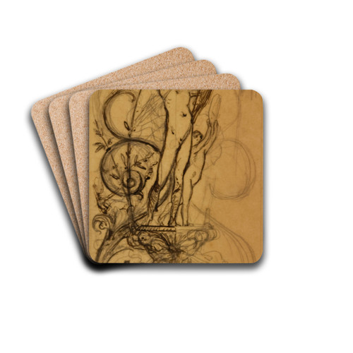 Apollo by Luc-Olivier Merson Drink Coasters - set of 4 Apollo by Luc-Olivier Merson Drink Coasters - set of 4