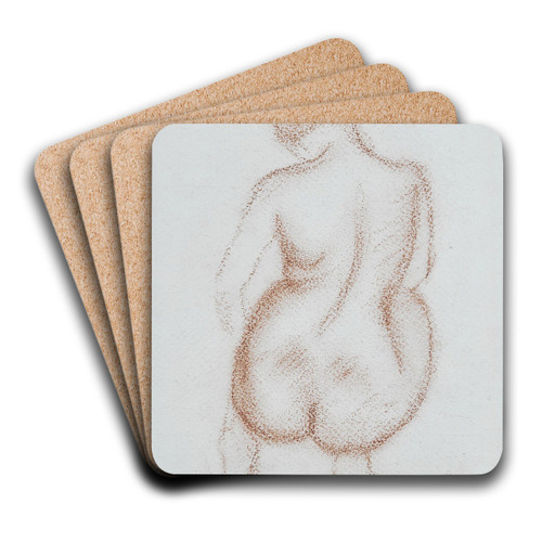 Nu de dos by Aristide Maillol Art Drink Coaster set Nu de dos by Aristide Maillol Art Drink Coaster set