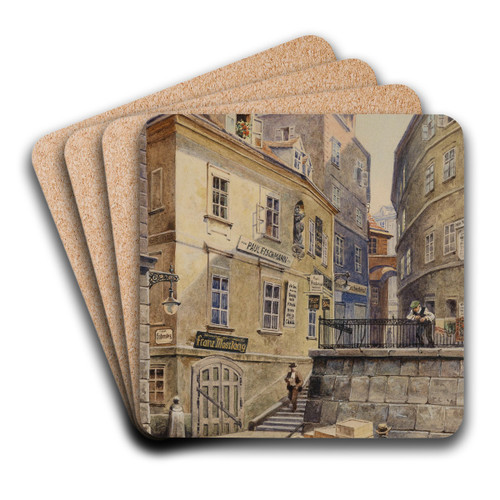 Hafnersteig by Karl Schnorpfeil Art Drink Coaster set