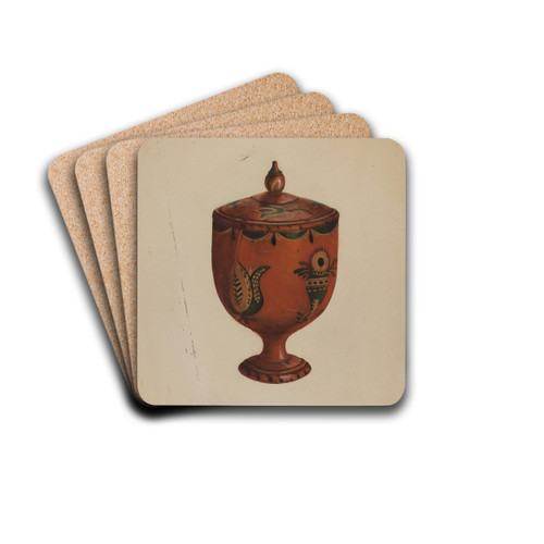 Pa. German Spice Jar by Betty Jean Davis Drink Coasters - set of 4