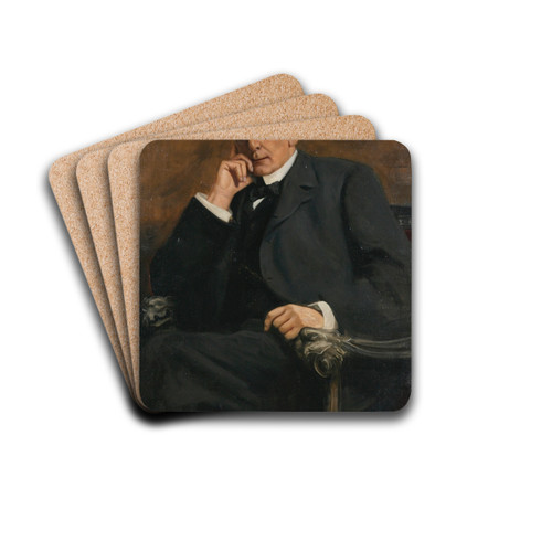 Portrait of William Rolleston by Raymond McIntyre Drink Coasters - set of 4