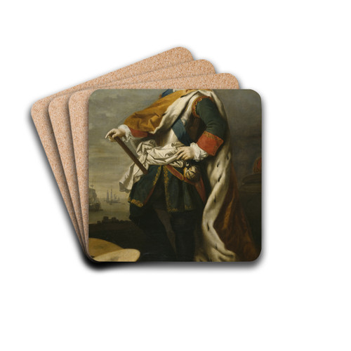 Peter I, Emperor of Russia by Jacopo Amigoni Drink Coasters - set of 4 Peter I, Emperor of Russia by Jacopo Amigoni Drink Coasters - set of 4