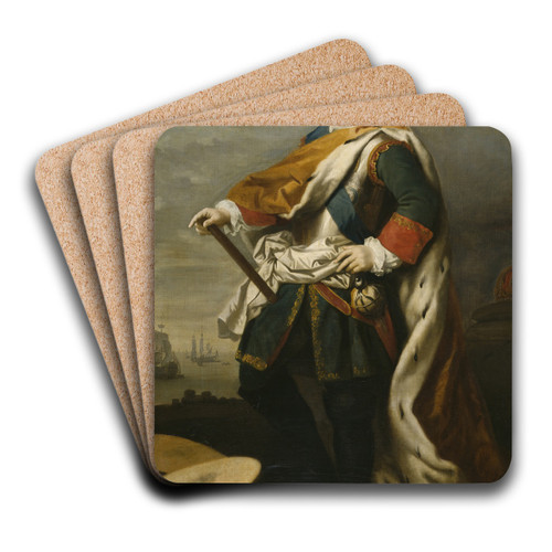 Peter I, Emperor of Russia by Jacopo Amigoni Art Drink Coaster set Peter I, Emperor of Russia by Jacopo Amigoni Art Drink Coaster set