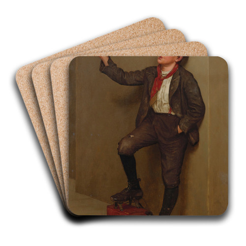 Taking A Break by John George Brown Art Drink Coaster set