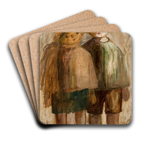 Little pupils by Tadeusz Makowski Art Drink Coaster set Little pupils by Tadeusz Makowski Art Drink Coaster set