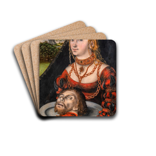 Salome by Lucas Cranach the Younger Drink Coasters - set of 4