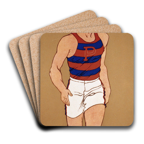 U of P by Edward Penfield Art Drink Coaster set U of P by Edward Penfield Art Drink Coaster set