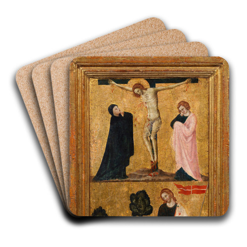 The Crucifixion, Noli Me Tangere by Francesco da Rimini Art Drink Coaster set